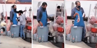 Vendedores “reaproveitam” pratos descartáveis do lixo e servem clientes (Assista Vídeo)