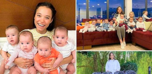 Russa de 23 anos já teve 10 filhos por barriga de aluguel e quer ter mais.