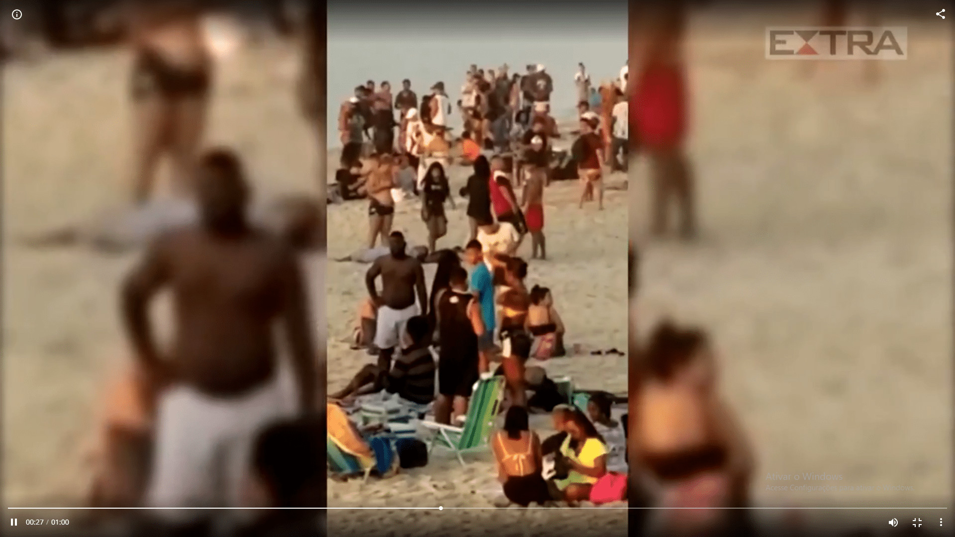sensivel-mente.com - No domingo (31), praia de Ipanema amanhece lotada e a aglomera&ccedil;&atilde;o impressiona.