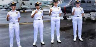 Pela primeira vez em 23 anos, a Marinha da Índia envia quatro mulheres para navios de guerra!