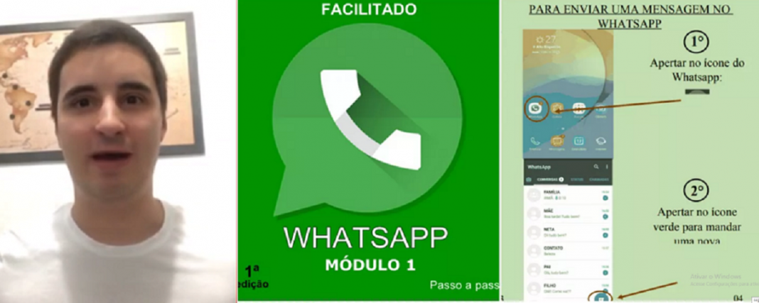 Rapaz criou um manual esperto e didático para idosos usarem WHATSAPP: “Eles sentem que estão atrapalhando em perguntar”