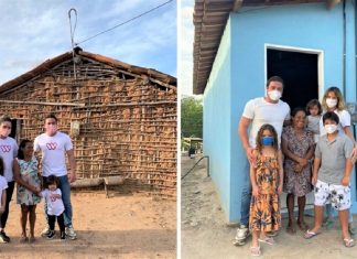 Wesley Safadão dá uma casa mobiliada para família carente. Deu-lhes a esperança de dias melhores!