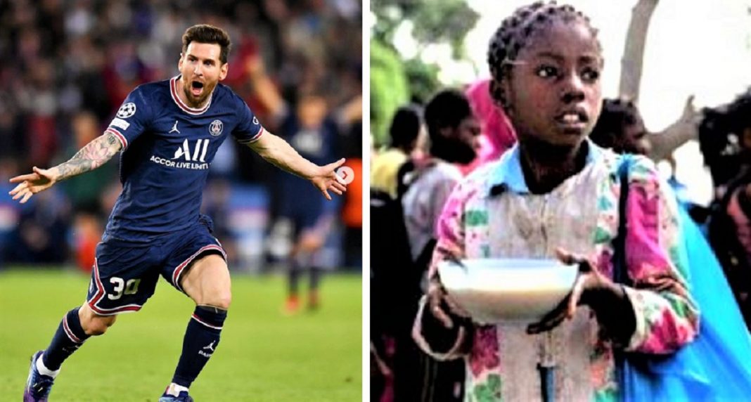 Lionel Messi alimenta diariamente 15 mil crianças carentes em Moçambique