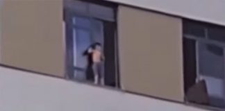 Perigo: Criança de 2 anos escapa pela janela e anda pelo parapeito do prédio em MT; Vídeo