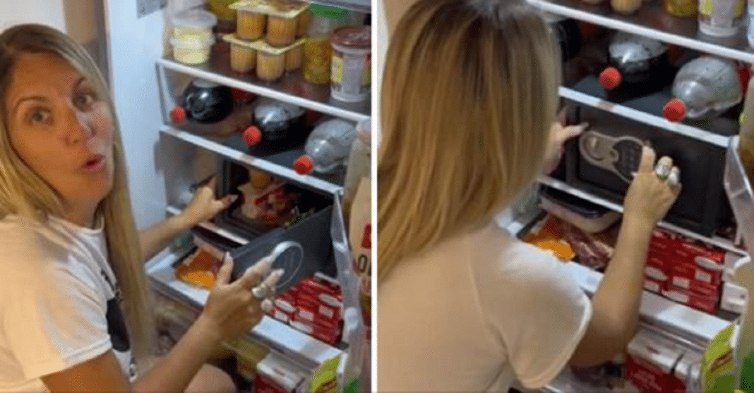 Mãe se cansou dos filhos comendo seus chocolates e colocou cofre na geladeira 