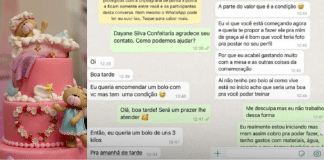 Confeiteira viraliza ao se negar a fazer bolo de graça em Anápolis/GO.