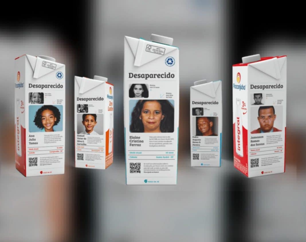 Esperança nas embalagens: campanha da Piracanjuba já ajudou a localizar 8 desaparecidos